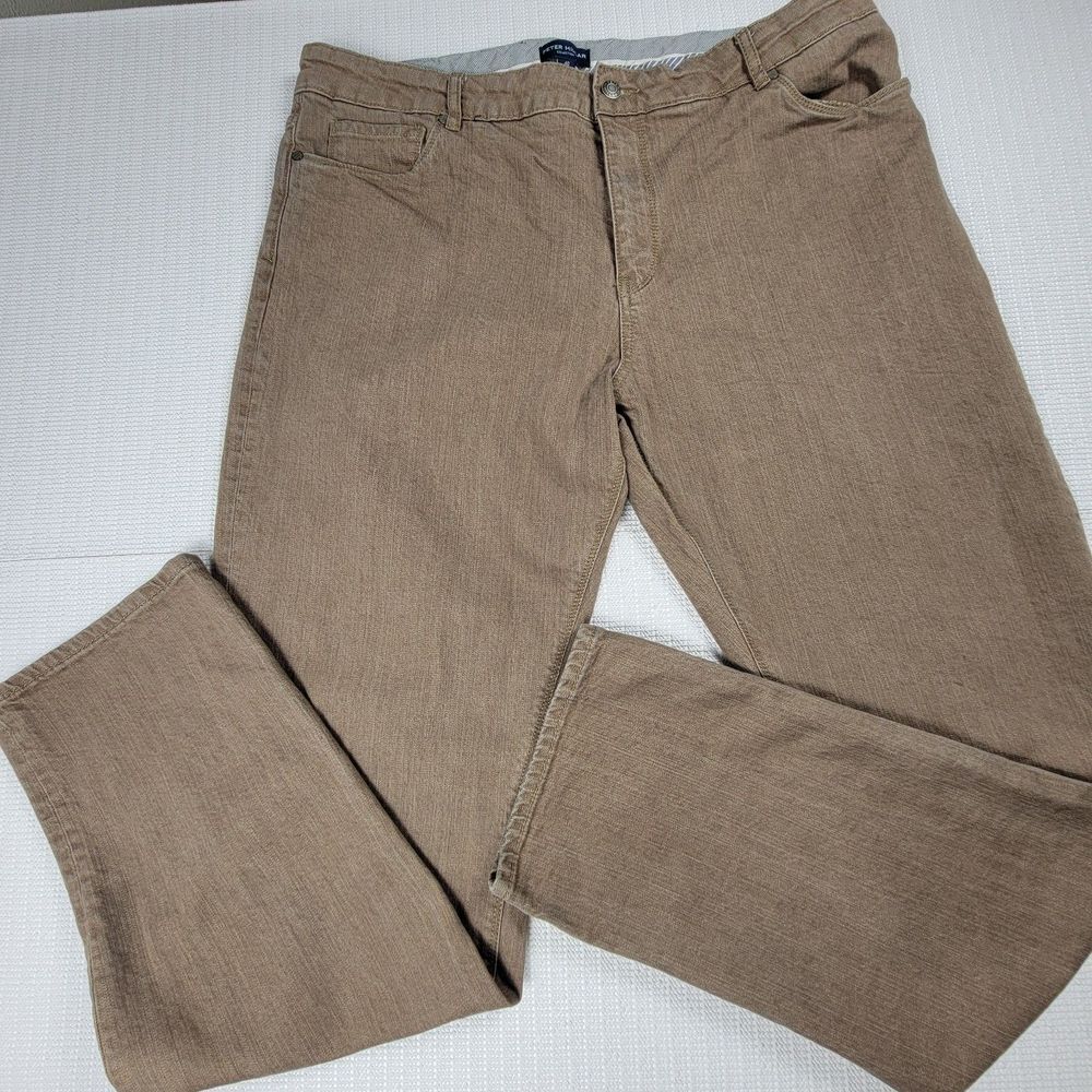 Peter Millar Collection 5 Pocket Brown Denim Jeans Men's Size 40x34